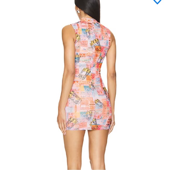 Superdown Achelle Mini Dress Pink Patchwork - Picture 3 of 11